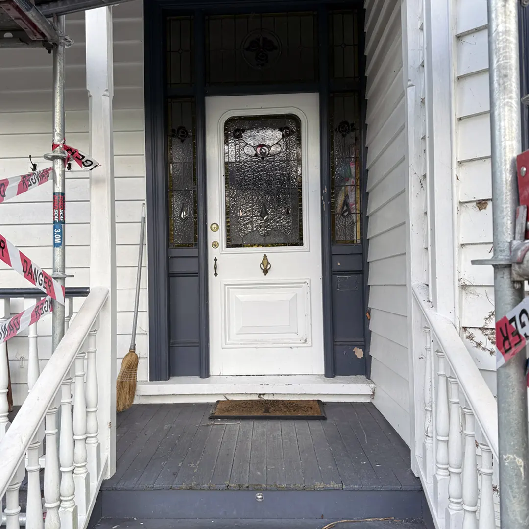 Devonport villa before painting